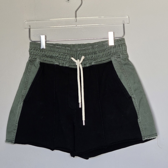 Derek Lam 10 Crosby Resortwear Two-Tone Modest Cotton Terry Pull-On Shorts S - Picture 8 of 8